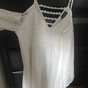 White maternity dress